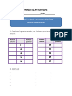 Prueba de Matematicas