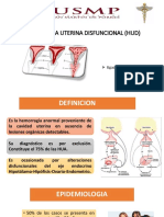 Hemorragia uterina disfuncional: causas, diagnóstico y tratamiento (HUD