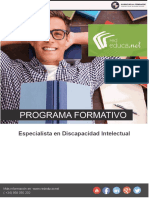 Especialista Psicologia Discapacidad Intelectual