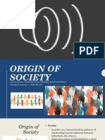 Origin of Society