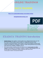 Exadata Training