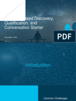 Persona Based Discovery Qualification and Conversation Starter
