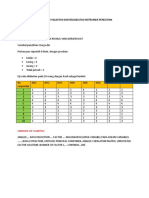 Latihan Uji Validitas Dan Reliabilitas Instrumen Penelitian