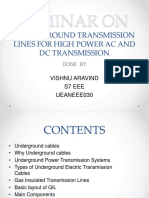 Seminaronundergroundtransmissionlinesforhighpowerautosaved 170313174605 PDF