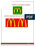 Promotional Strategy of Macdonald