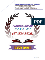 Academic Calendar 2019-20(EVEN SEM)