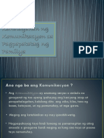 Kahalagahan NG Komunikasyon Sa Pagpapatatag NG Pamilya