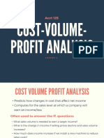 Cost Volume Profit Analysis PDF