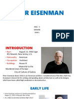 Peter Eisenman: American Architect Known for Deconstructivism