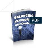 Balancing Keywords and Content