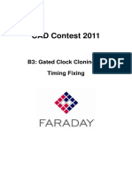 CAD Contest 2011 Clock Gating
