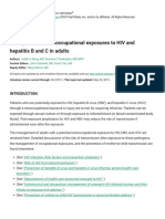 UpToDate - PEP (HIV HBV HCV)