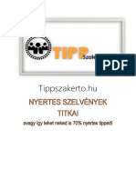 Tippszakerto Nyertes Tippek Titkai