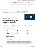 BBC - Future - How and Why Did Religion Evolve