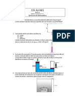 Ejercicios de Hidrostática