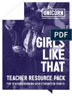 GIRLS LIKE THAT Teacher Resources Small