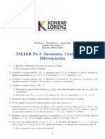 Taller 5 - Sucesiones, Continuidad y Diferenciación PDF
