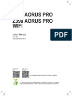 Aorus Pro z390 User Manual