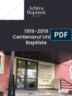 Revista Arhiva Baptistă Nr. 3 Istoric Uniune 