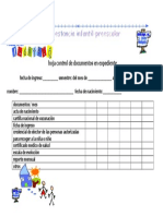 hoja control de documentos en expediente de cada usuario en estancia infantil naollin