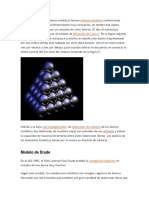 Los Átomos de Los Elementos Metálicos Forman Enlaces Metálicos Conformando Estructuras Cristalinas Tridimensionales Muy Compactas