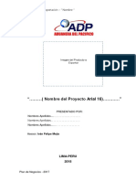 Plan de Negocios de Exportacion - ADP