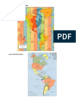 Mapa de America Husos Horarios