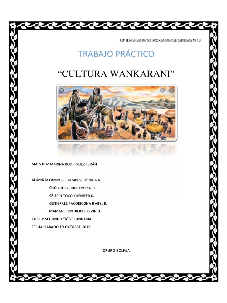 Cultura Wankarani: Arquitectura y Arte | PDF | Ciencias sociales | Clásicos