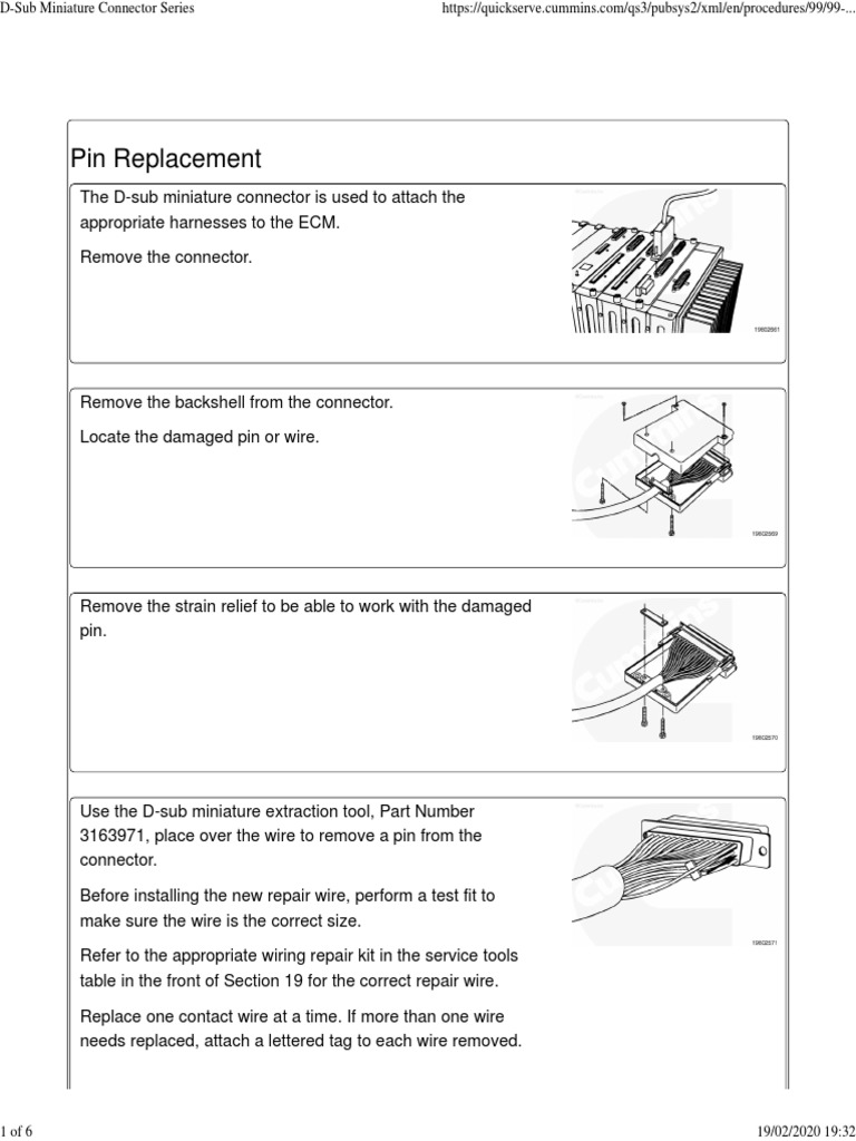 D-Sub Miniature Connector Repair Guide | PDF | Computers