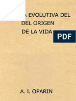 Teoría Evolutiva Del Origen de La Vida - A. I.