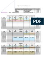 Horario de 3º - Primer cuatrimestre