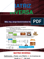 Tema 5 Presentación Matriz Inversa PDF