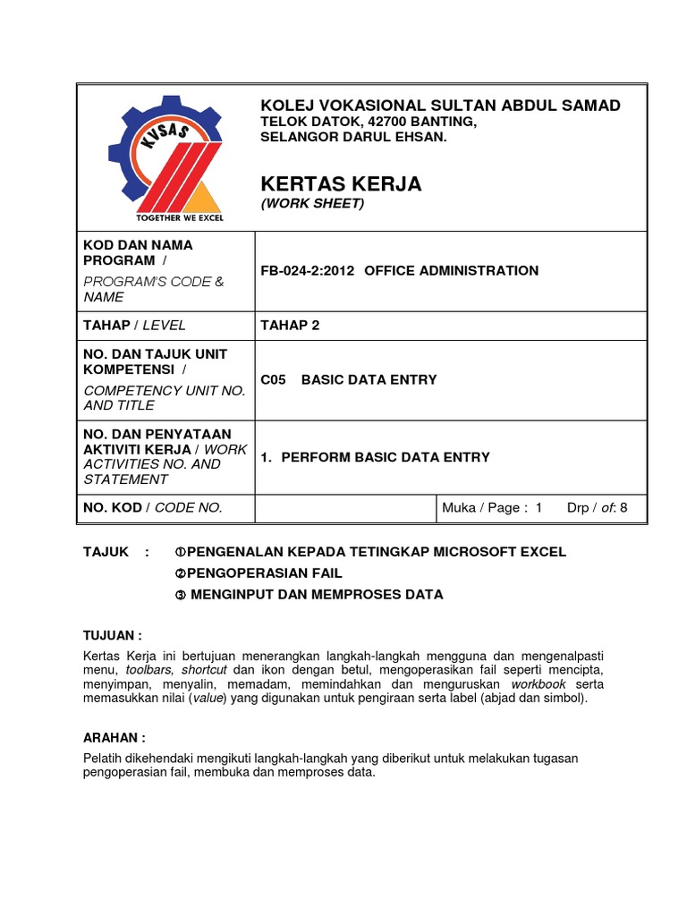 3012 - Basic Data Entry PDF | PDF | Komputer | Teknologi & Rekayasa