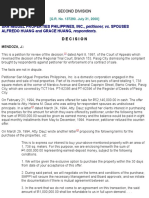 San Miguel Properties Phil Inc Vs Huang G.R. No. 137290 July 31, 2000