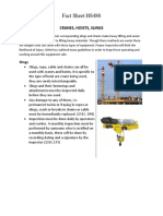 W04 Factsheet Cranes Hoist Slings