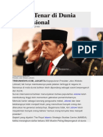 Jokowi Tenar di Dunia Internasional