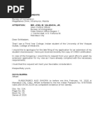 Letter of Explanation Student Visa