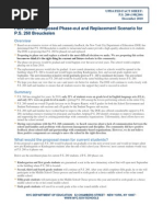 NYC DOE Fact Sheet On Closure of PS260 in Brooklyn