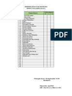 Absensi Kegiatan Pramuka