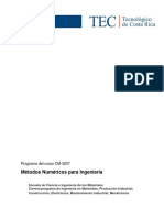 CM-3207 Métodos Numéricos para Ingeniería Verano Grupo 2