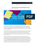 Scribd Downloader - Download Documents From Scribd (Updated. 2020)