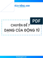 (ThichTiengAnh.Com) Dạng của động từ trong Tiếng Anh (lí thuyết + bài tập) - Mira Vân