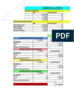 Empresa Metalicos Costos