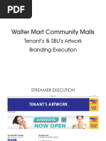 Walter Mart Mall Logo Branding Tenants Execution