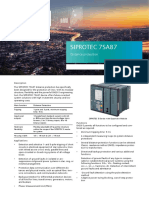 SIPROTEC 7SA87 Profile PDF