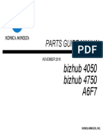 Bizhub4750 - 4050PartsManual NOV.-16