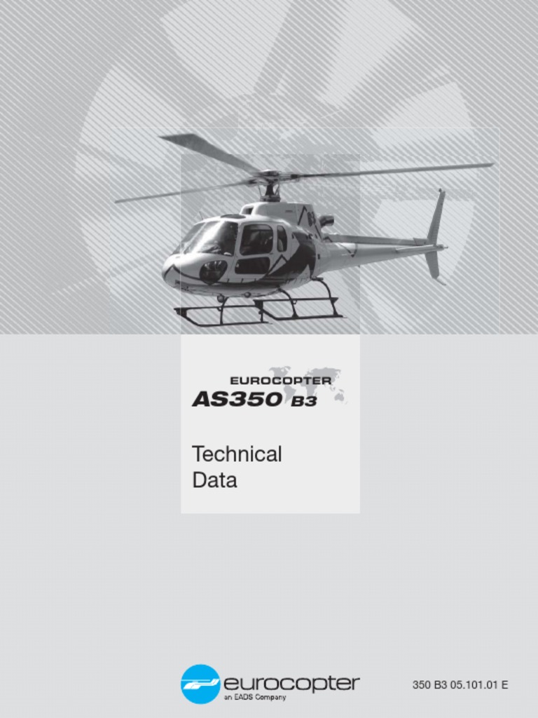 AS350 B3 Helicopter Technical Data | PDF | Aviation | Manufactured Goods