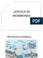 Biofisica Avanzada de Las Membranas Celulares