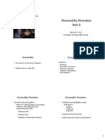 Personality Disorders Axis II: PD in Wizard of Ox Cluster A