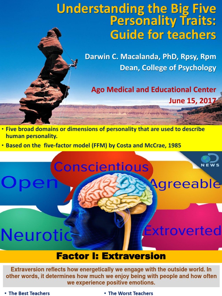 Big Five Traits for Effective Teaching | PDF | Personality Psychology ...